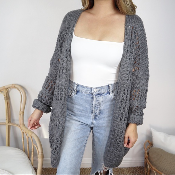 Bohemian Longline Oversized Cardigan - Picture 3 of 7